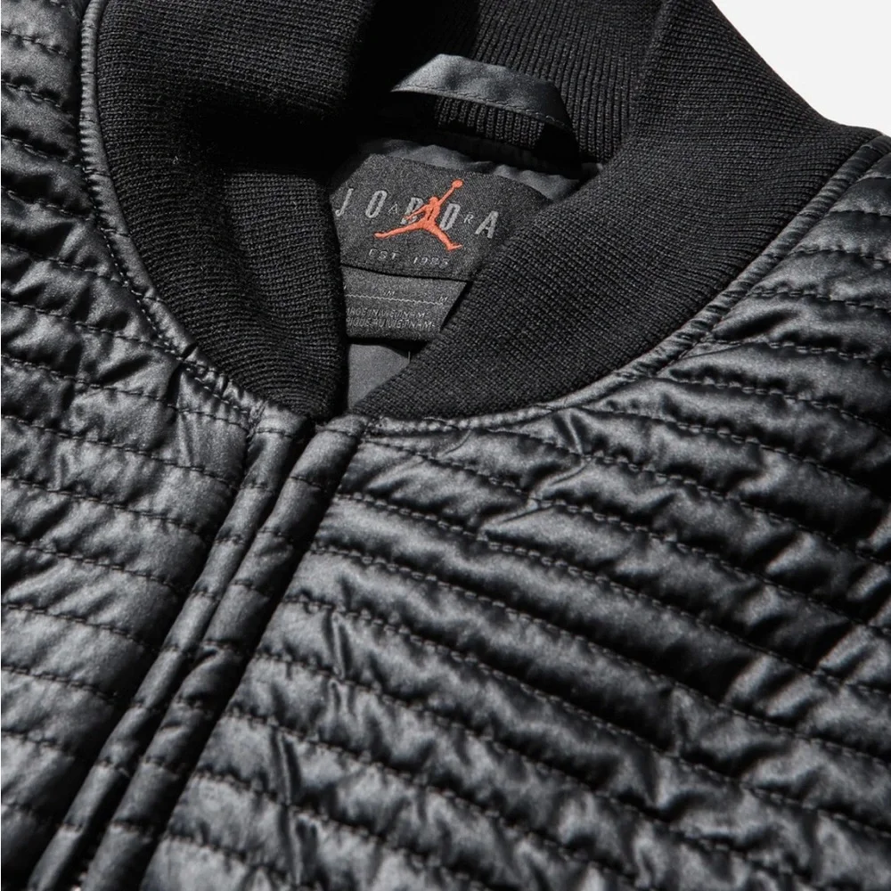 Jordan Flight Varsity Full-Zip Quilted Jacket Black Full-Zip II5324-010 Size S